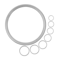 O-Ringe Aus Metall, 12 StüCk, Mit Ø 20 Mm Innendurchmesser, Silber-Farben, 2 Mm