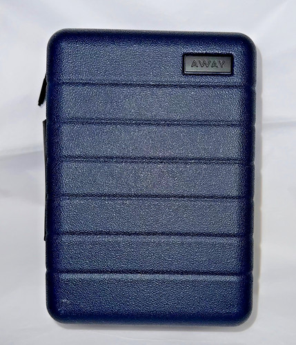 Blue AWAY luggage - UNITED AIRLINES mini Travel Bag / Toiletry / Make-up Case