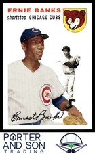 Ernie Banks 2006 Topps Rookie of the Week #4 Chicago Cubs Baseball Card. rookie card picture