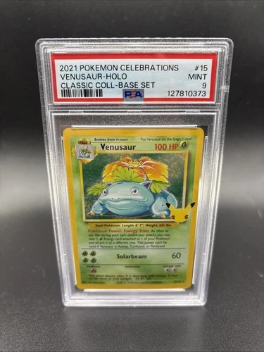 2021 POKEMON CELEBRATIONS CLASSIC COLL #15 VENUSAUR-HOLO PSA 9