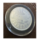 Liberty 1 Troy Ounce .999 Fine Silver Round Coin Shape Made in America USA