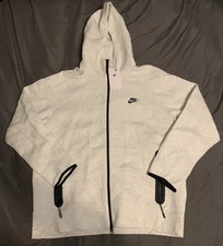 Nike Tech Fleece Full Zip Hoodie Gray Windrunner FB7921-051 Men's XL New