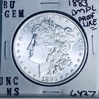 1883 BU GEM MORGAN SILVER DOLLAR UNC MS+++ U.S. MINT RARE COIN 6427
