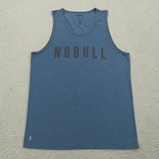 Nobull Shirt Mens Medium Blue Tank Top Training Performance Workout No Bull