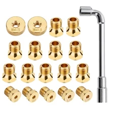 Natural Gas Orifices Nozzle Conversion Kit DIY Burner Parts Brass Jet Nozzles