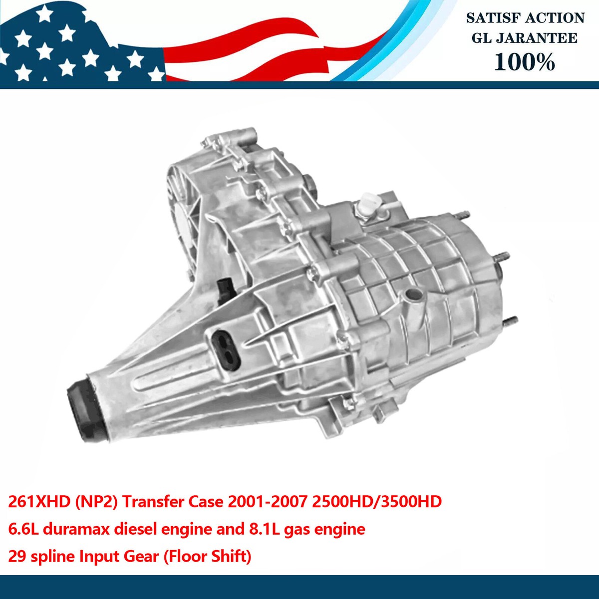 NP261XHD 29 Spline Transfer Case Assy for Silverado Sierra 2500 HD