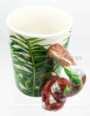 ソフビ 海外 幻狐舎 シカ リス 風船 Tropical Rainforest Orangutan Ape 12oz Ceramic Mug Coffee Cup Home