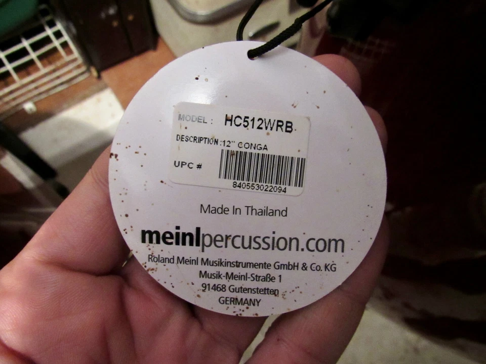 Лот 2 diff MEINL Conga барабаны 12 и 11» Headliner перкуссии РЕДКАЯ VG + + звукосниматель только - Изображение 4 из 4