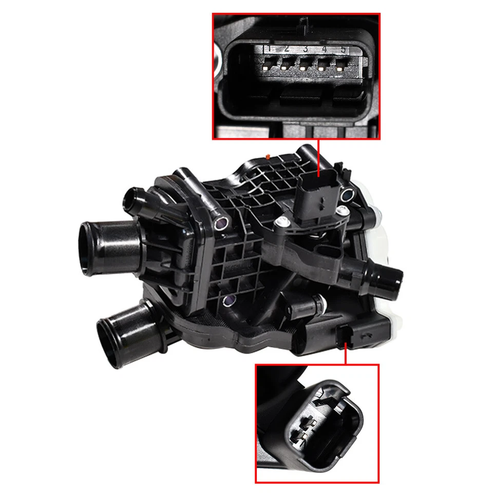 Boitier Thermostat 9849443980 Pour Ford Citroen C5 III Peugeot 3008 5008 2.0 - Photo 3/4
