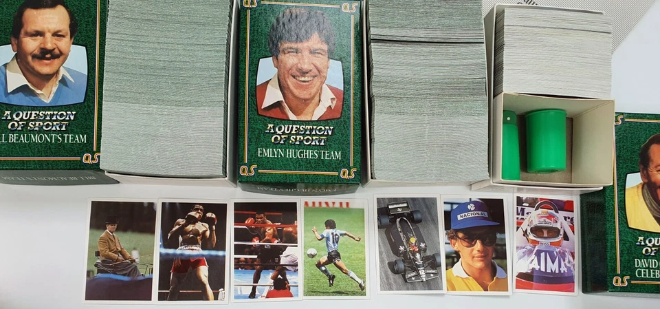 BBC A Question of Sport Board Game 1986 COMPLETE Mike Tyson & Rare Rookie Cards - Image 3 of 4