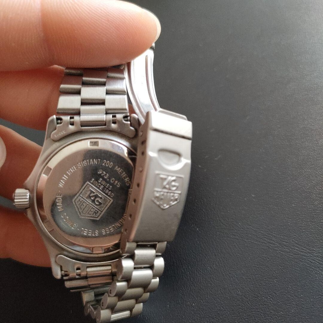 TAG Heuer 2000 Professional 973.015 Quartz Date Black Dial Women's