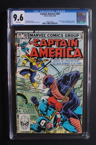 Captain America #282 1st Jack Monroe as NOMAD 1st Print FALCON 1983 ZECK CGC 9.6