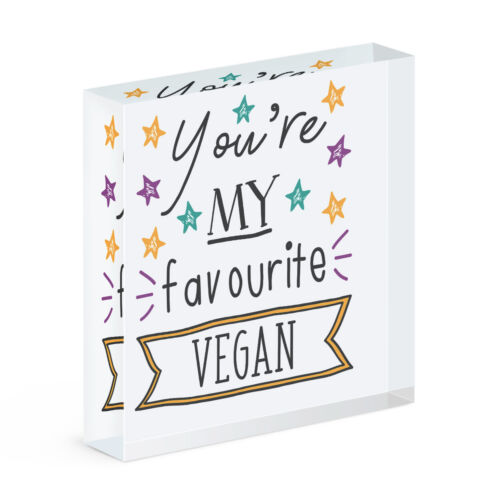 You're My Favourite vegane Sterne Acryl Fotoblock Rahmen lustig am besten - Bild 1 von 1