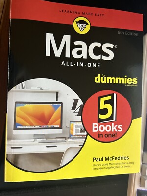 Macs All-In-One for Dummies by Paul McFedries (2023, Trade Paperback)
