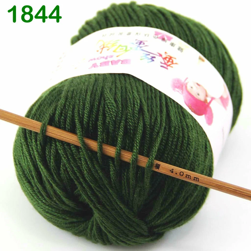 Sale 6Skeinsx50gr DK Baby Cashmere Silk Wool Hand Knitting Scarf Crochet Yarn 44 - Image 2 of 4