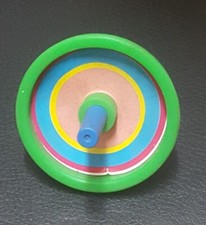 Judaica Israel Old Vintage Hanukkah Plastic Dreidel Spinning Top