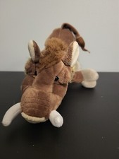 Webkinz Warthog Plush Stuffed Animal NO CODE Brown HM446 WARTHOG GANZ