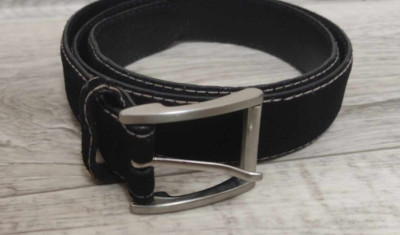 TRUSSARDI JEANS belt XL  LEATHER BLACK