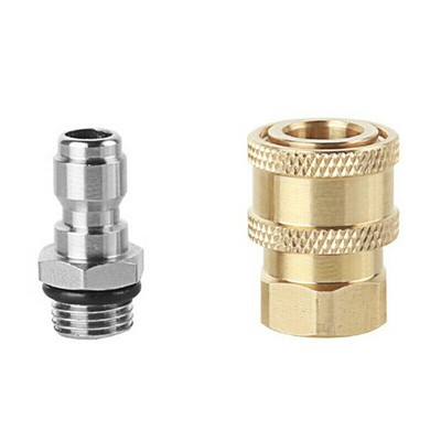 4 Set Quick Release Connector Female M22//14 to 1//4 Male Pressure Washer