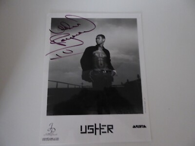 Usher Raymond,Autograph/Autogramm,In-Person,handsigniert,2002,Promo,20x25,selten