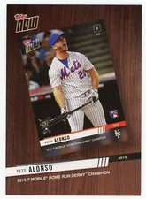 2020 Topps Series 1 Pete Alonso Now Home Run Derby Champion !!