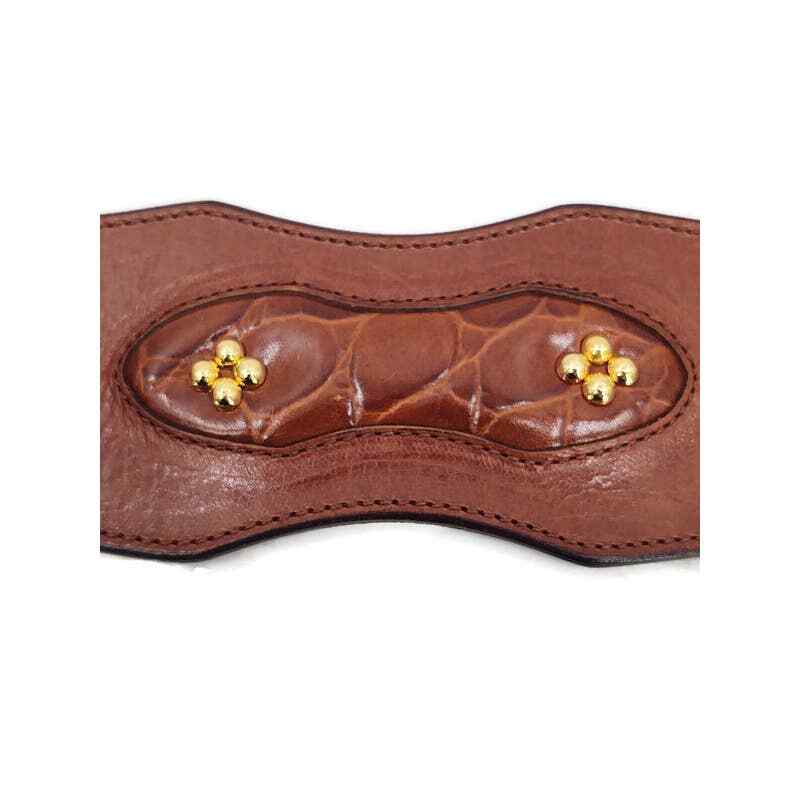 A. Moda for Dayton Hudson Brown genuine leather Made in  display picture 1