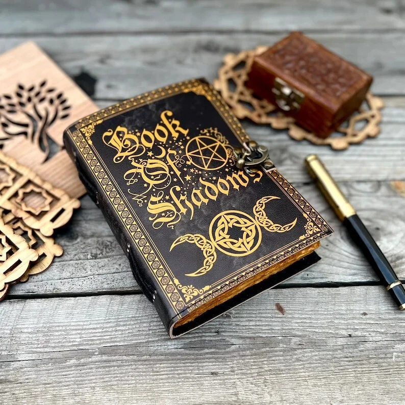 Leather Journal Notebook book of Shadows Antique paper- - Image 3 of 4