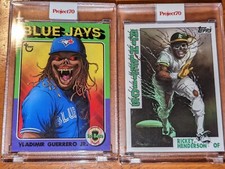 Topps Project70 Vladimir Guerrero Jr and Rickey Henderson by Alex Pardee