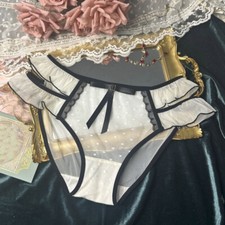Sweet Girls Lady Mesh Sheer Panties Briefs Transparent Japanese Cute Underwear