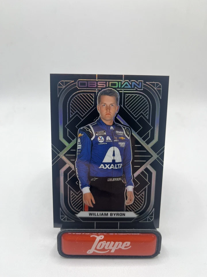 William Byron 2022 Panini Chronicles Racing Obsidian #45 Axalta Chevy - Image 2 of 3