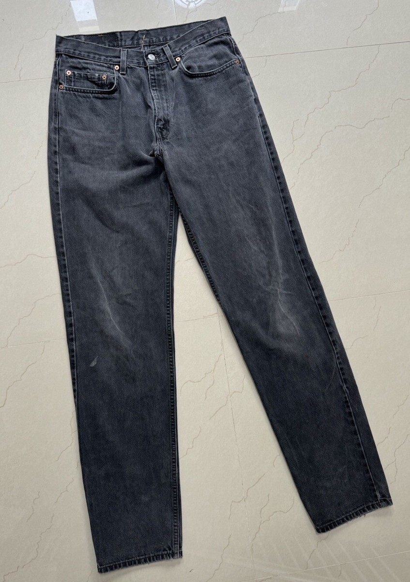 Vintage 560 Levis Jeans Mens 34x30 Black Made In USA Loose