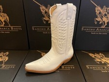 Sancho Boots stivali da cowboy stivali western 5236 bianco white già suola 