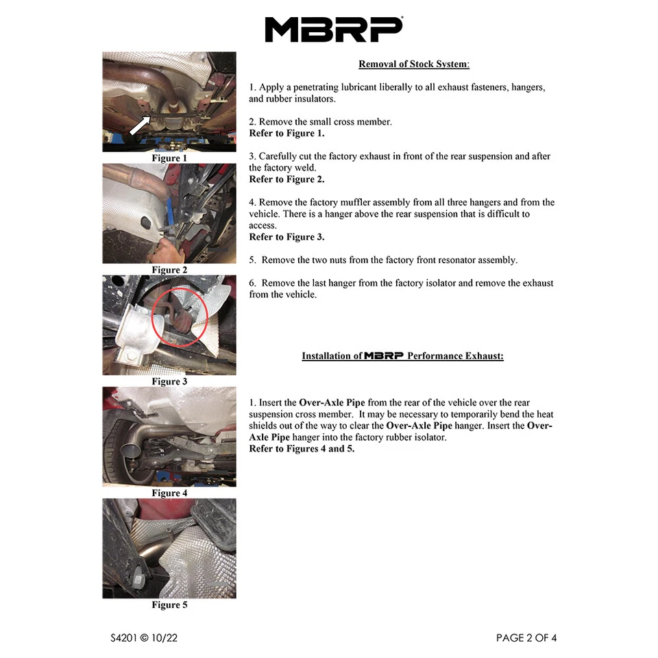 MBRP S4201AL 铝化钢猫背排气适用于 2013 - 2018 年福特福克斯 ST 2.0L — 第 3/4 张图片