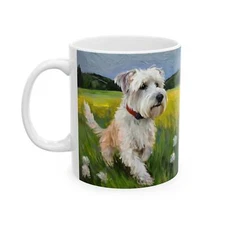 Dandie Dinmont Terrier Ceramic Mug,  2 Sizes