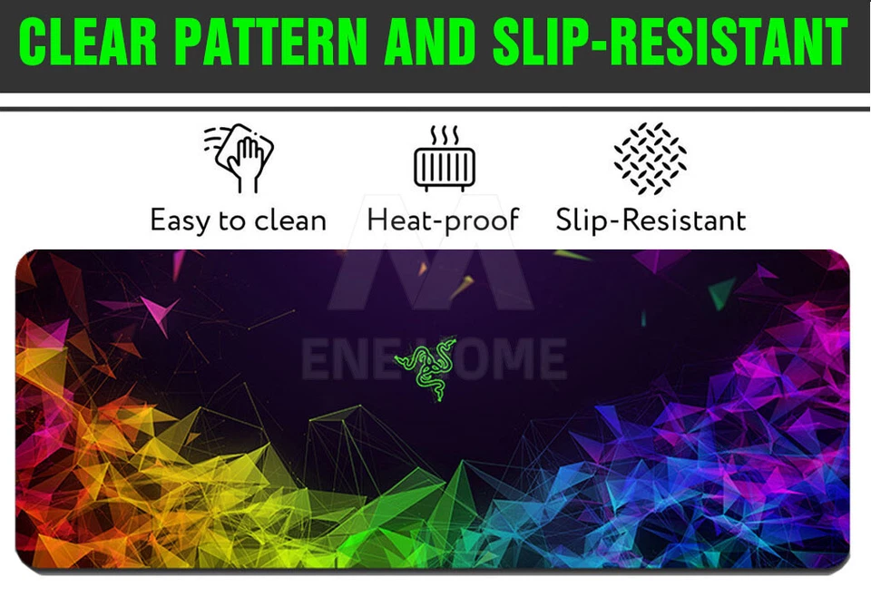 Multiple Sizes Gaming Mouse Pad Desk Mat Anti-slip Rubber Laptop Computer Pad - image 2 of 4