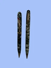 2 Celluloid Mechanical Pencils - Wahl Oxford Eversharp & Townsend -Marble Design