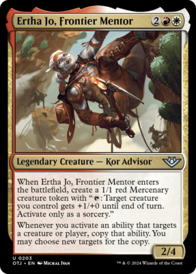 x4 Ertha Jo, Frontier Mentor OTJ MTG 203 UNCOMMON M/NM 4x
