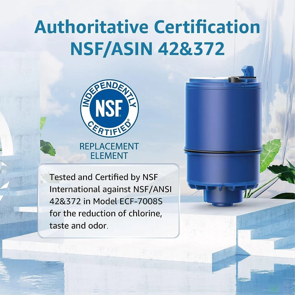 AQUA CREST Water Filter Replacement for RF-9999® Faucet , NSF Certified, 9 Pack - Image 2 of 4