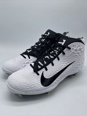 Nike Force Zoom Trout 5 White Black AH3373-110 Men's Size 14 | eBay
