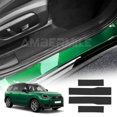 For Mini Countryman U25 2024-2025 Car Threshold Protection Stickers Trim Black