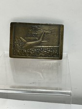 Vintage Brass Boeing 747 Commemorative Belt Buckle