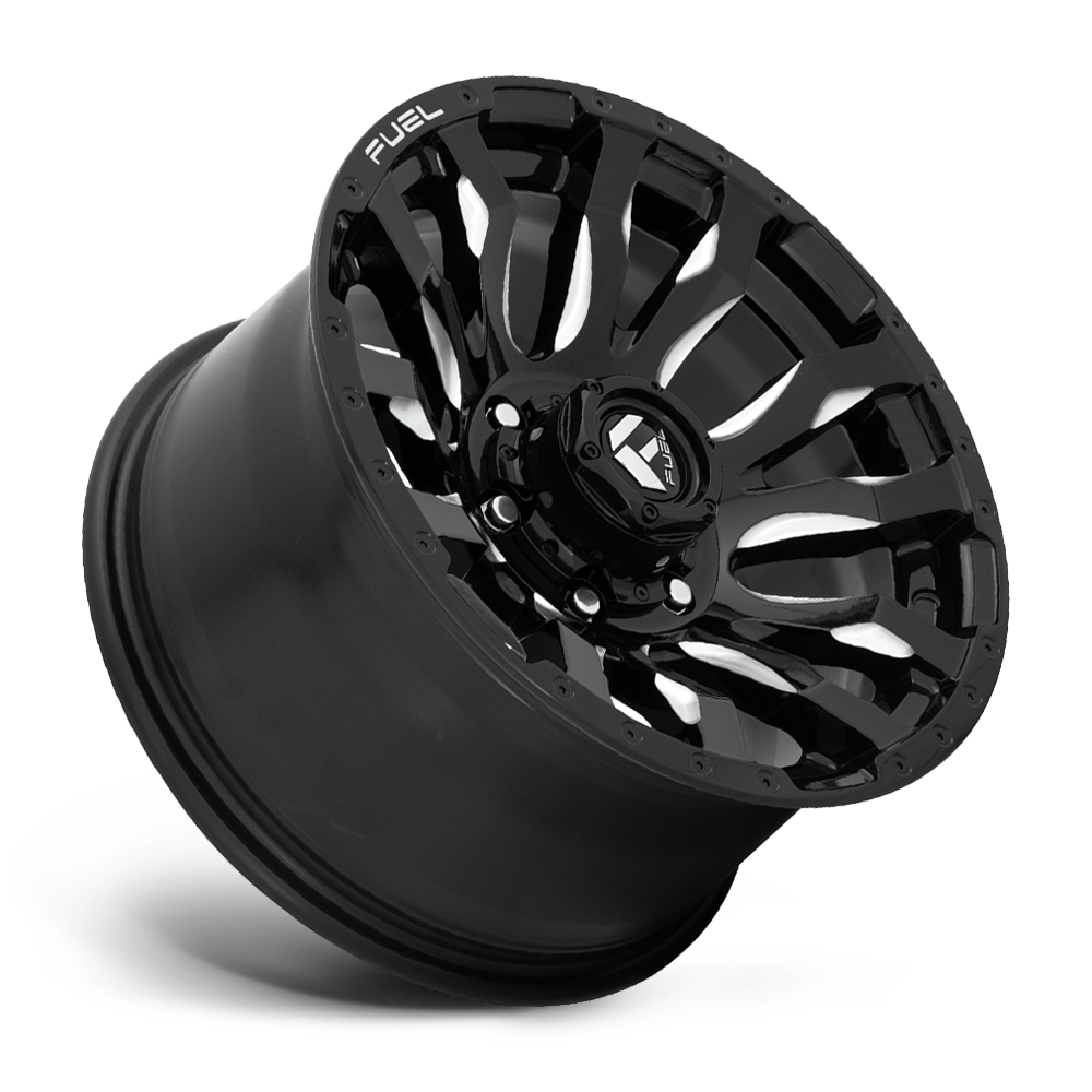 Set 4 Fuel D673 Blitz 20x9 6x135 Gloss Black Milled Wheels 20" 1mm Rims eBay