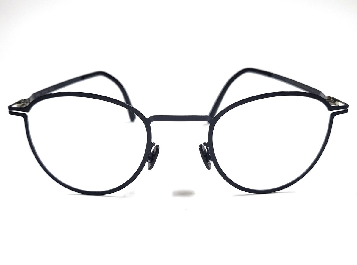 Mykita Lite Ismo 083 Navy Blue Eyeglasses Full Rim Metal Mykita Lite Ismo 083 Navy Blue Eyeglasses Full Rim Metal