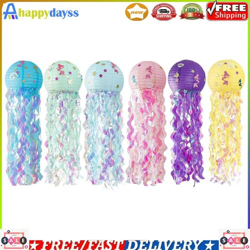 Jellyfish Paper Lanterns Mermaid Under The Sea Ocean Birthday Party