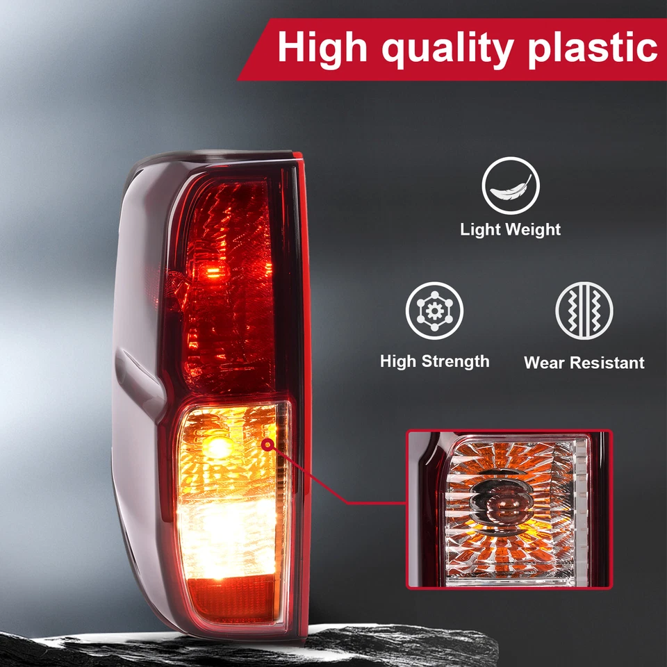 Tail Lights Brake Lamps RH&LH For Nissan Frontier 05-21/Equator 09-12 Red Smoked - Image 4 of 4