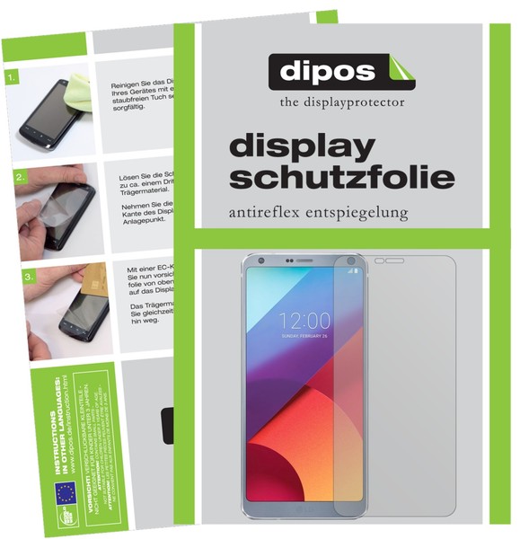 2X Schutzfolie FüR Lg G6 Matt Displayschutzfolie Folie Dipos Displayfolie-image