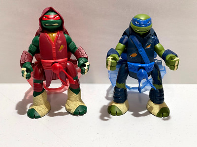 TEENAGE MUTANT NINJA TURTLES 2013 THROW-N-BATTLE LEONARDO ACTION FIGURE RAPHAEL