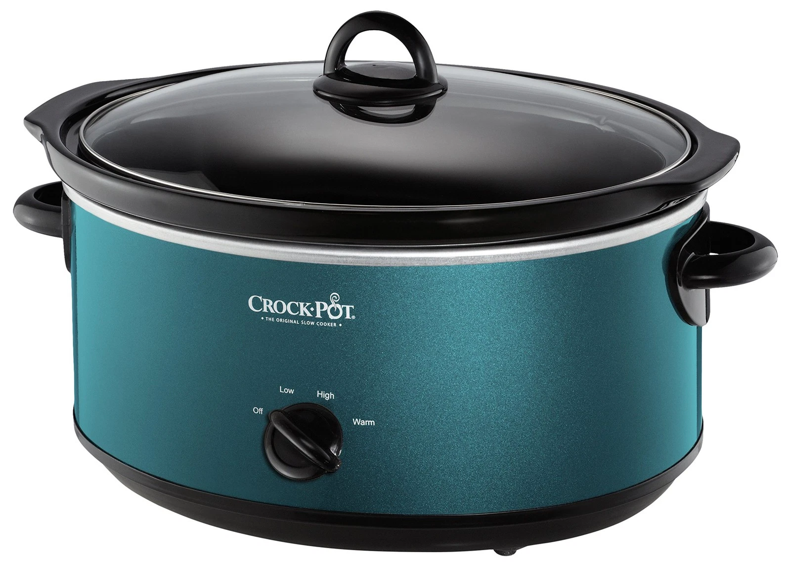 Crock-Pot 7-Quart Manual Slow Cooker, Family Size 7qt Turquoise, Turquoise