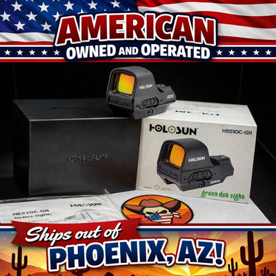 HOLOSUN SOLAR HE510C-GR Elite Open Reflex Sight - Green Reticle