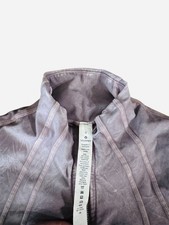 Lululemon Define Nulux Jacket Womens Sz 4 Ice Dye Purple Gray Wash RARE